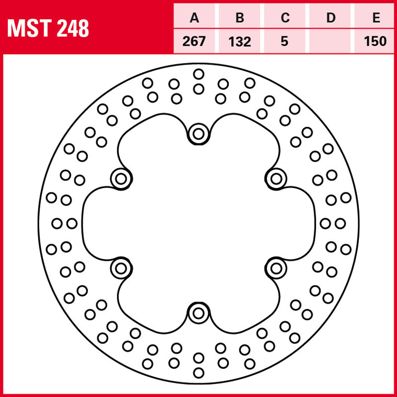 DISCO DE FRENO TRW MST 248