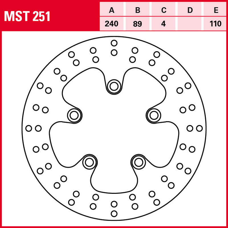 DISCO DE FRENO TRW MST 251