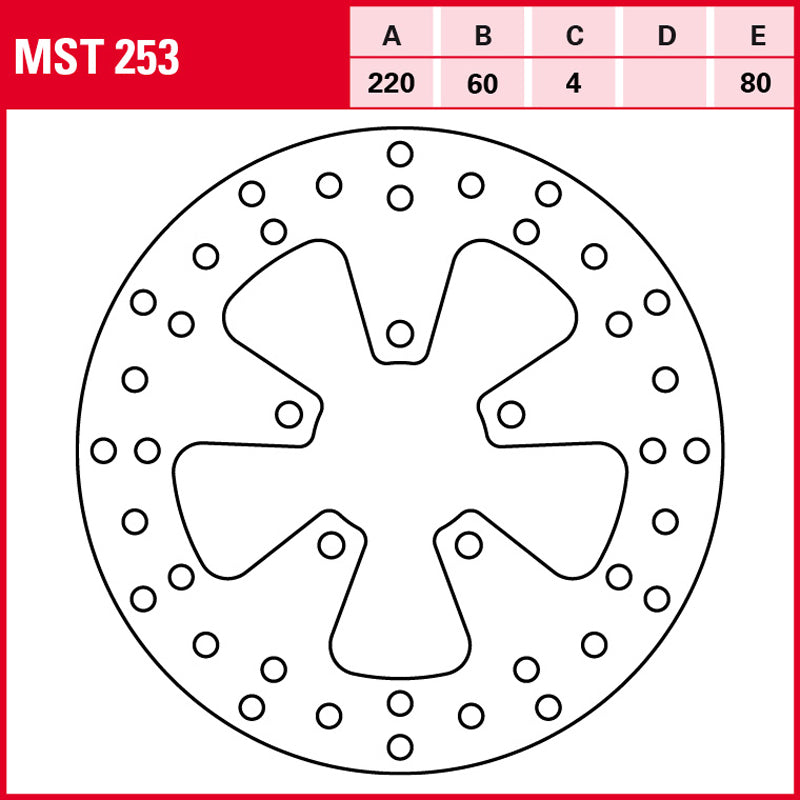 DISCO DE FRENO TRW MST 253