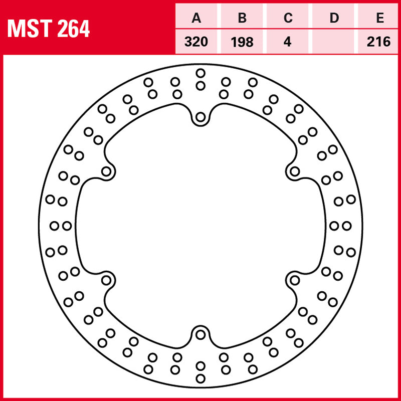 DISCO DE FRENO TRW MST 264