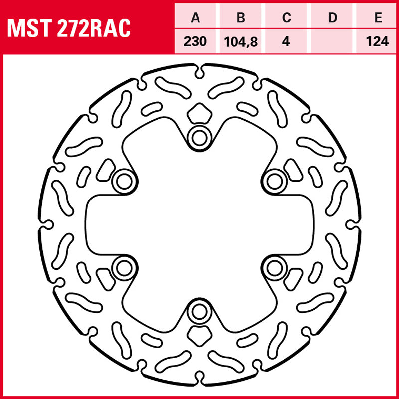 DISCO DE FRENO TRW MST 272 RAC
