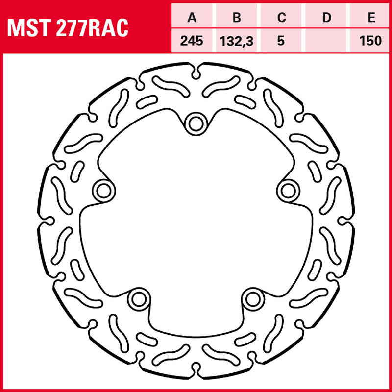DISCO DE FRENO TRW MST 277 RAC