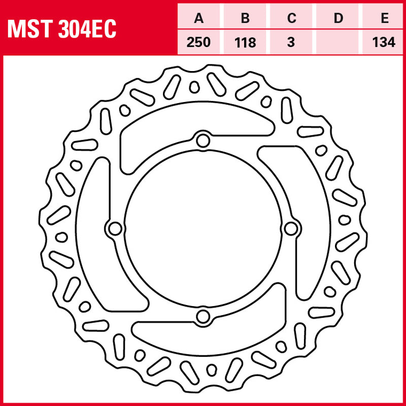 DISCO DE FRENO TRW MST 304 EC