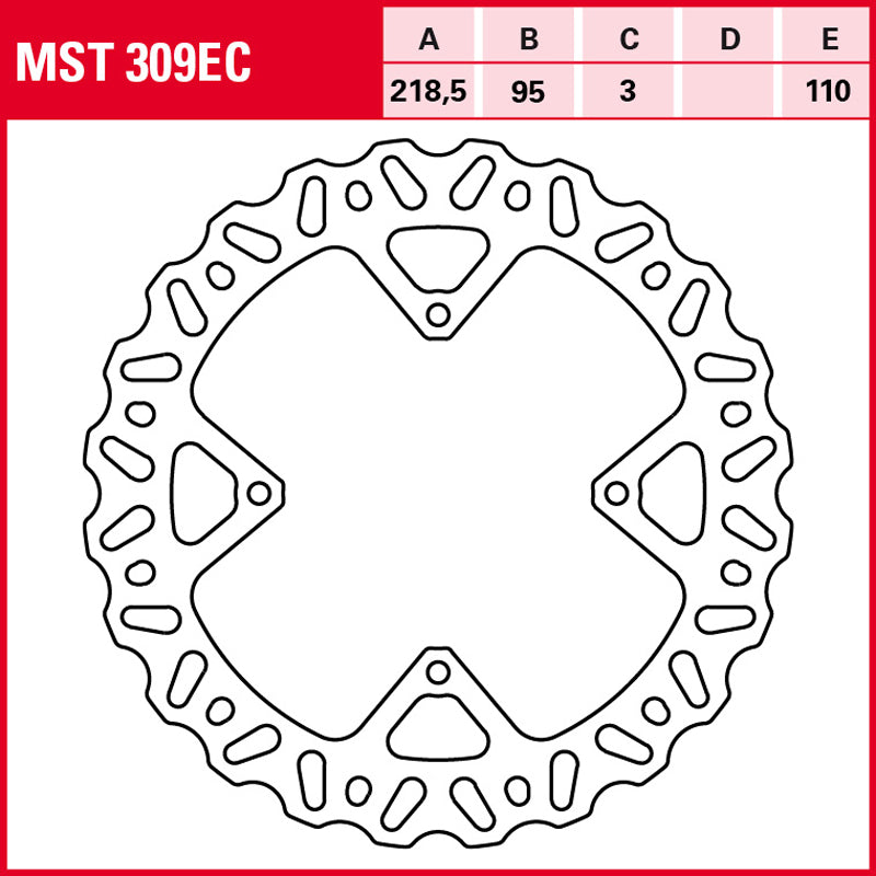 DISCO DE FRENO TRW MST 309 EC