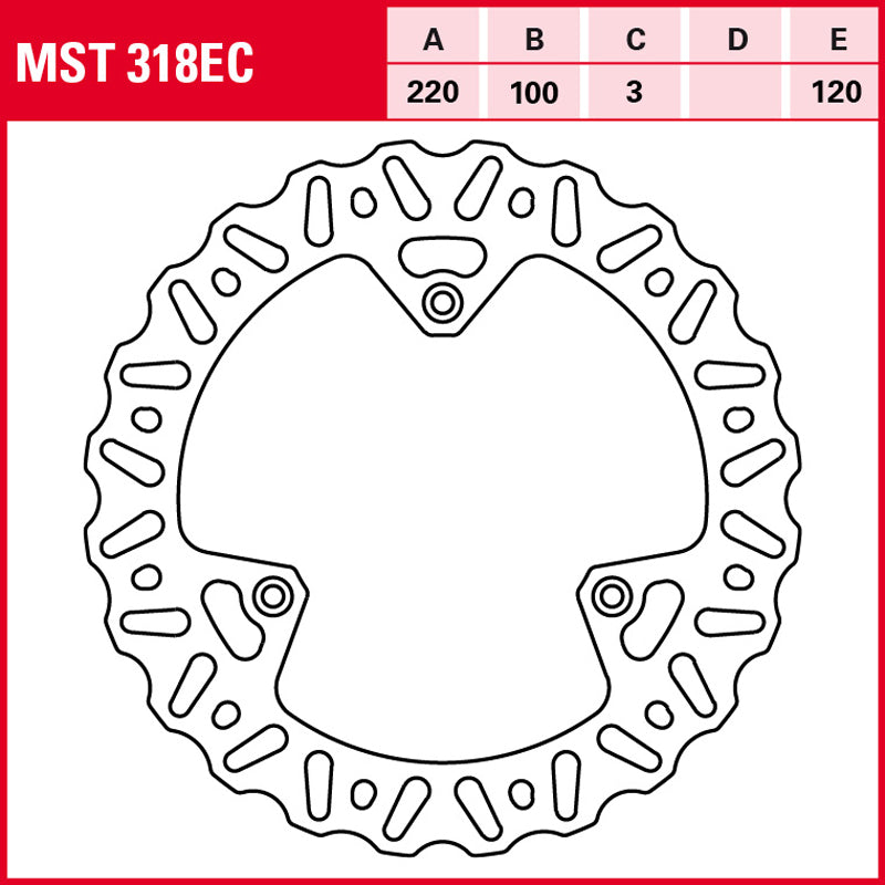 DISCO DE FRENO TRW MST 318 EC