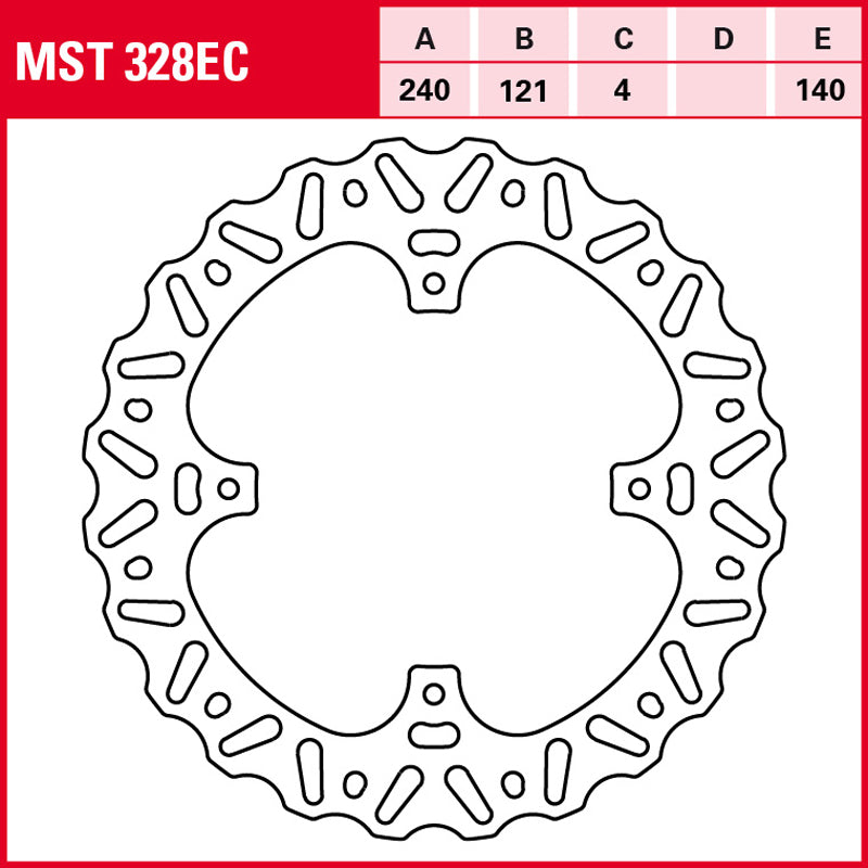 DISCO DE FRENO TRW MST 328 EC
