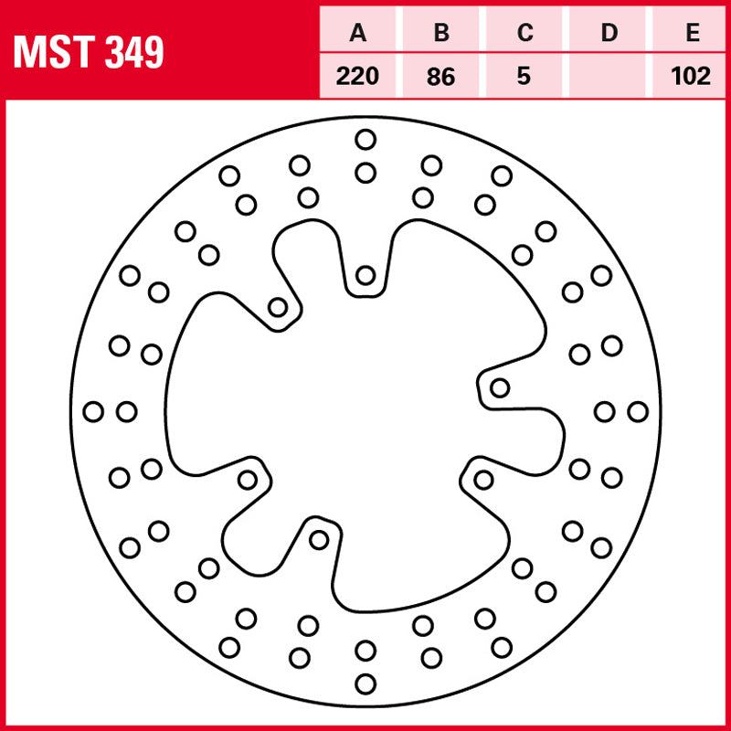 DISCO DE FRENO TRW MST 349
