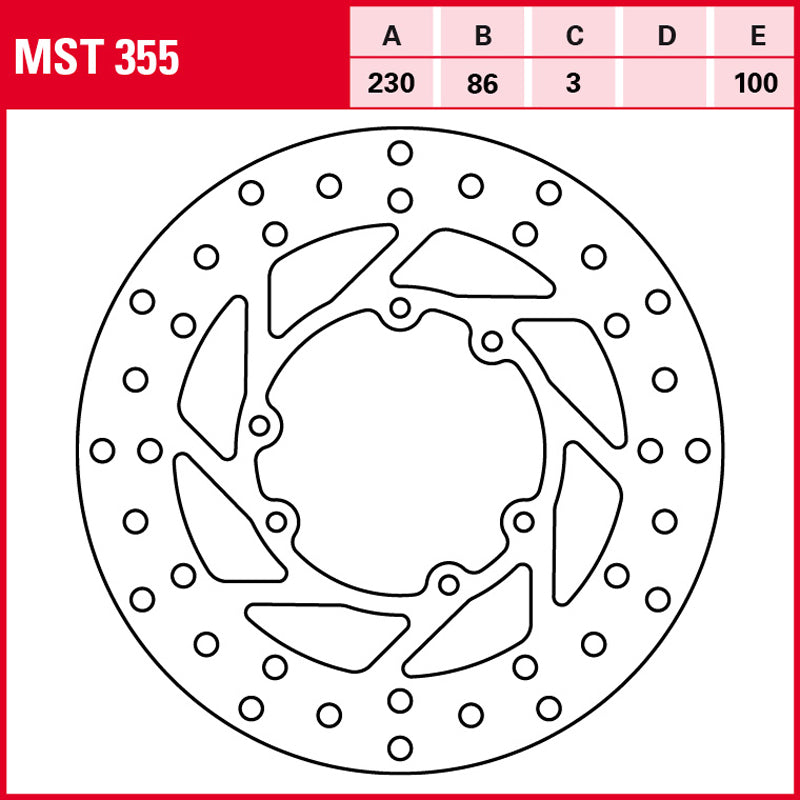 DISCO DE FRENO TRW MST 355