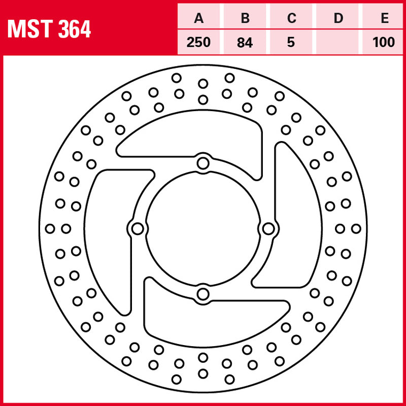 DISCO DE FRENO TRW MST 364