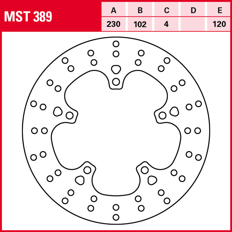 DISCO DE FRENO TRW MST 389