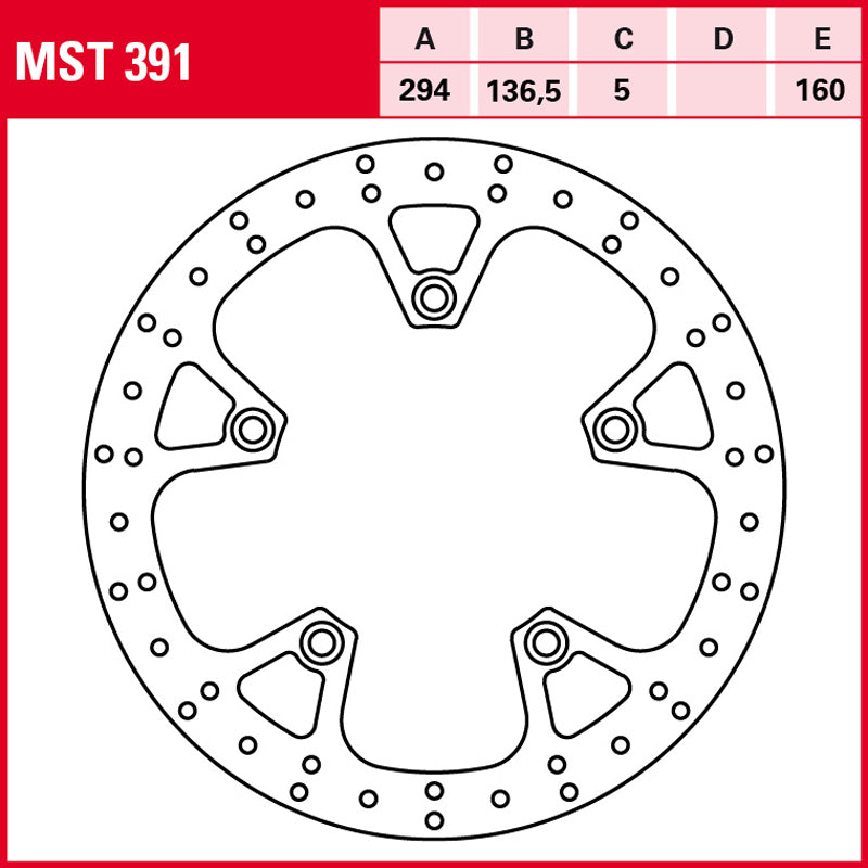 DISCO DE FRENO TRW MST 391