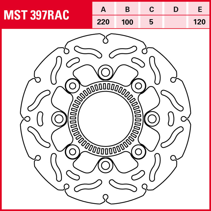 DISCO DE FRENO TRW MST 397 RAC