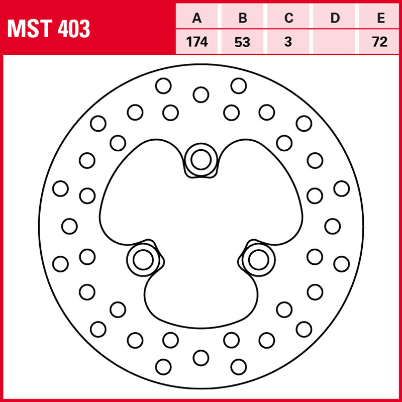 DISCO DE FRENO TRW MST 403