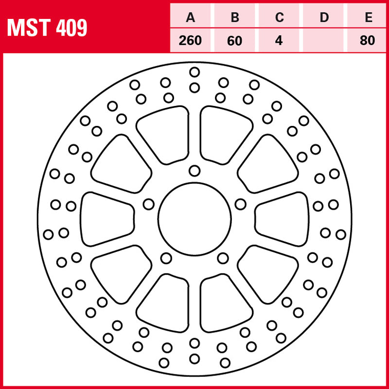DISCO DE FRENO TRW MST 409