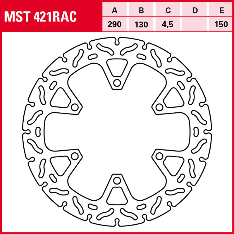 DISCO DE FRENO TRW MST 421 RAC