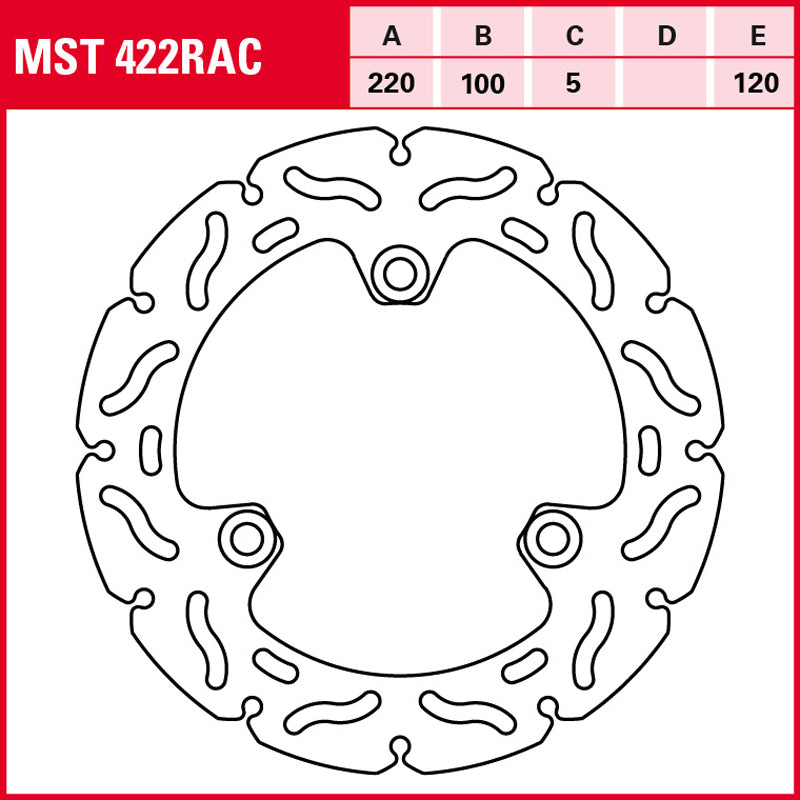 DISCO DE FRENO TRW MST 422 RAC
