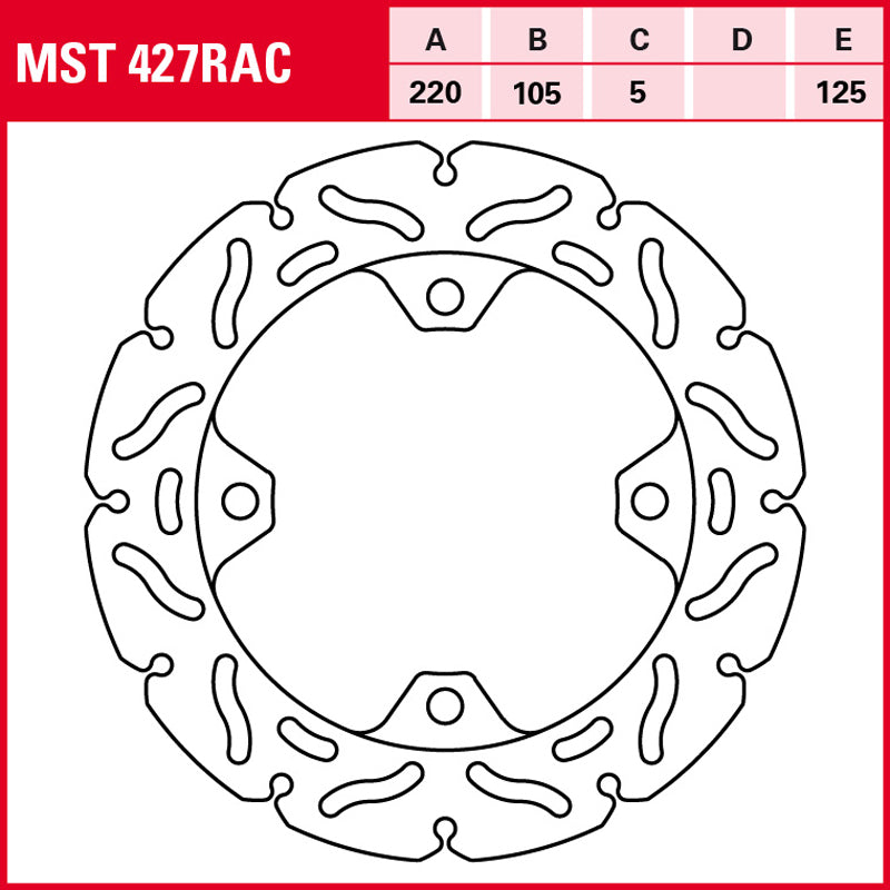 DISCO DE FRENO TRW MST 427 RAC