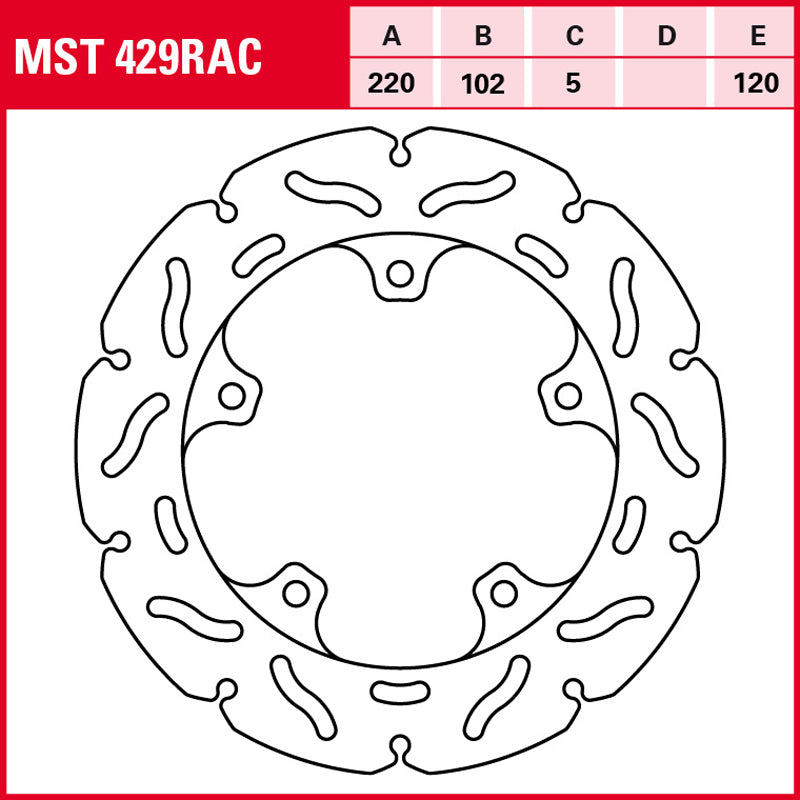 DISCO DE FRENO TRW MST 429 RAC