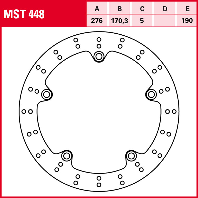 DISCO DE FRENO TRW MST 448