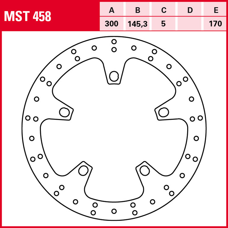 DISCO DE FRENO TRW MST 458