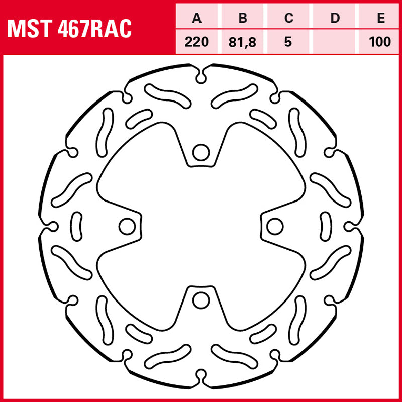 DISCO DE FRENO TRW MST 467 RAC