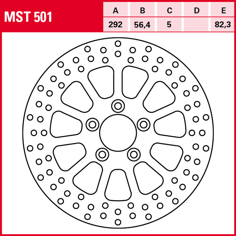 DISCO DE FRENO TRW MST 501