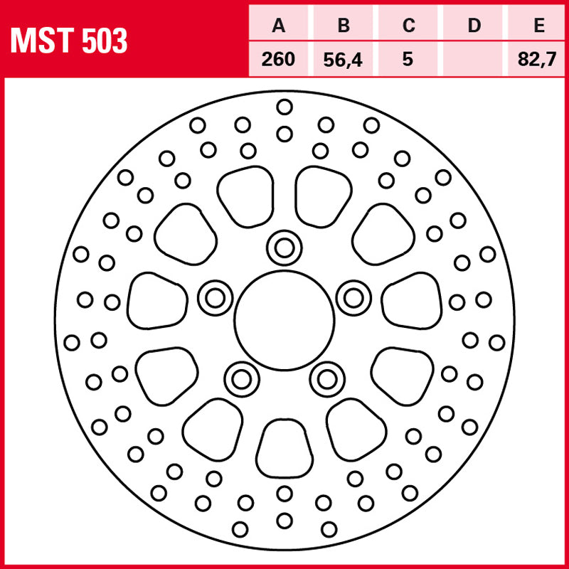 DISCO DE FRENO TRW MST 503