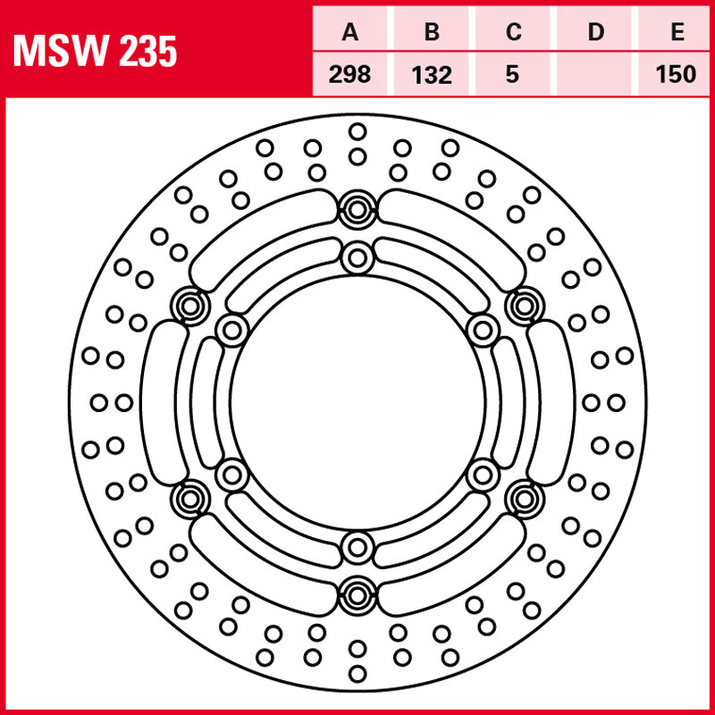 DISCO DE FRENO TRW MSW 235