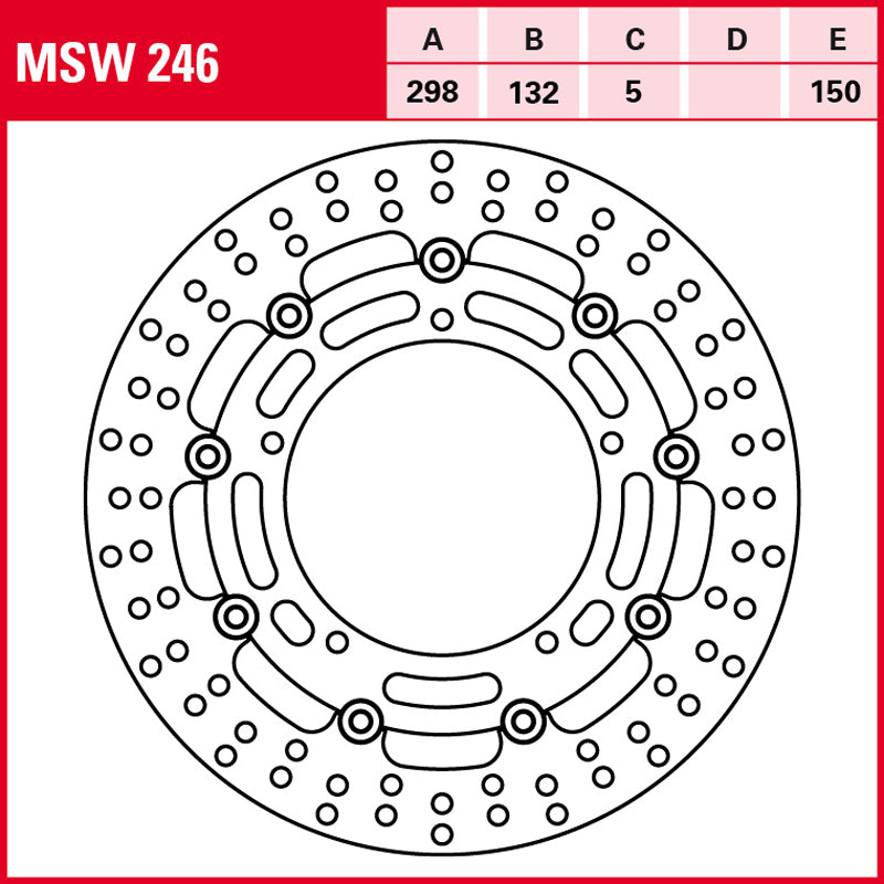 DISCO DE FRENO TRW MSW 246