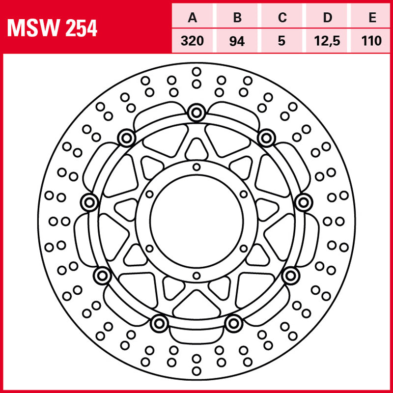 DISCO DE FRENO TRW MSW 254