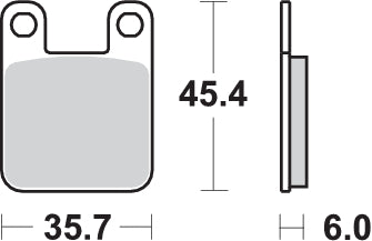 PASTILLA DE FRENO SBS P105-HF