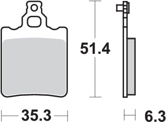 PASTILLA DE FRENO SBS P106-HF