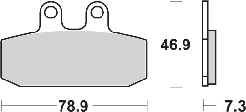 PASTILLA DE FRENO SBS P108-HF