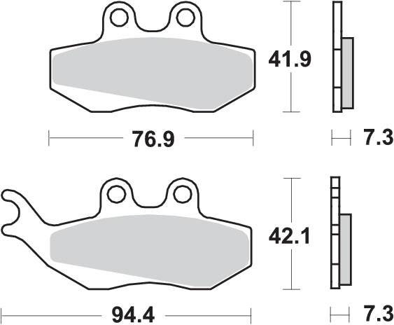 PASTILLA DE FRENO SBS P120-MS