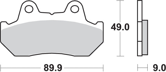 PASTILLA DE FRENO SBS P127-HF