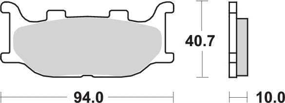 PASTILLA DE FRENO SBS P128-MS