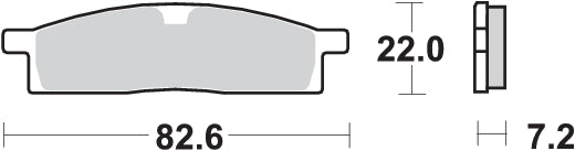 PASTILLA DE FRENO SBS P136-HF