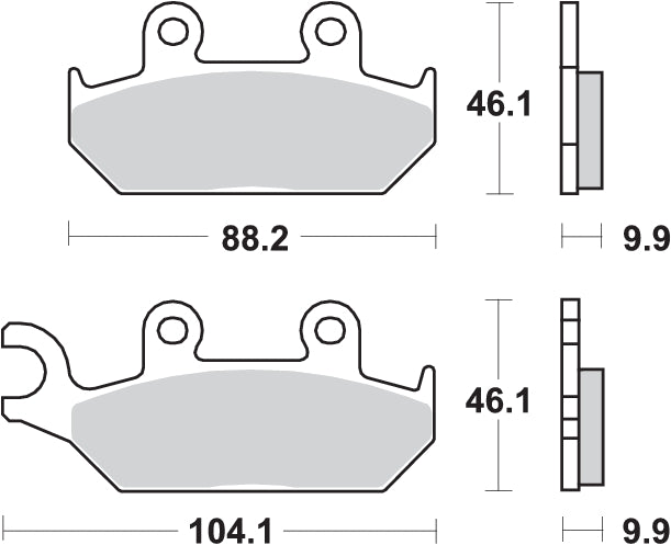 PASTILLA DE FRENO SBS P137-HF