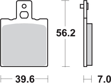 PASTILLA DE FRENO SBS P138-HF