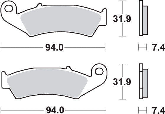 PASTILLA DE FRENO SBS P139-HF