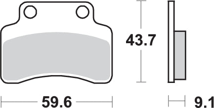 PASTILLA DE FRENO SBS P141-HF