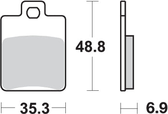 PASTILLA DE FRENO SBS P142-HF