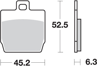 PASTILLA DE FRENO SBS P145-HF