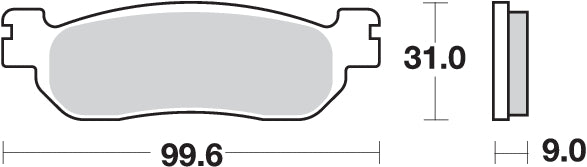 PASTILLA DE FRENO SBS P155-MS