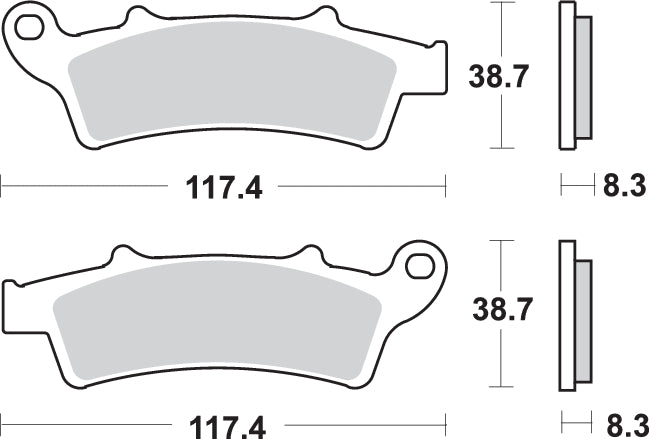 PASTILLA DE FRENO SBS P159-MS