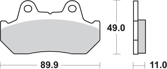 PASTILLA DE FRENO SBS P160-HF