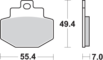 PASTILLA DE FRENO SBS P166-MS