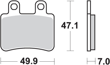 PASTILLA DE FRENO SBS P167-HF