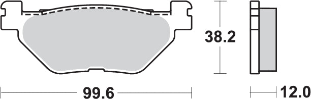 PASTILLA DE FRENO SBS P169-MS