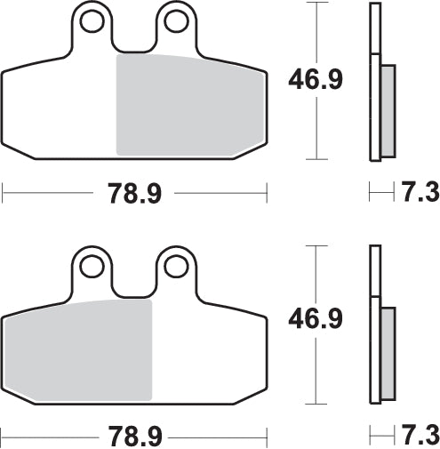 PASTILLA DE FRENO SBS P179-MS